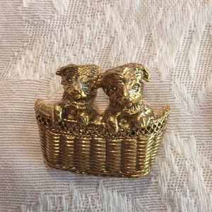 Gold tone pin